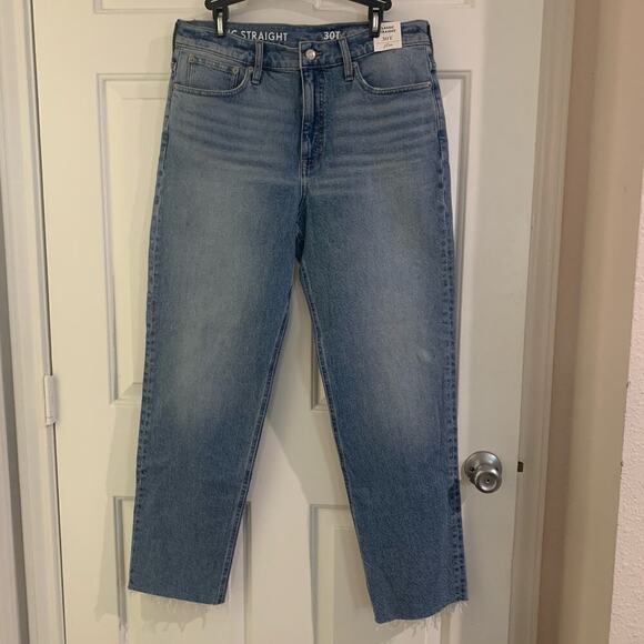 NWT J. Crew | Classic Straight Jean Frayed Hem | 30T (10T) - Picture 3 of 8